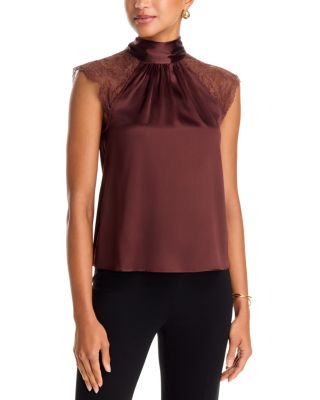 Rachel Chantilly Lace Trim Blouse