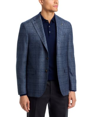 Midland Regular Fit Tonal Plaid Wool Sport Coat