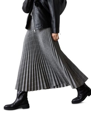 Pleated Midi Skirt