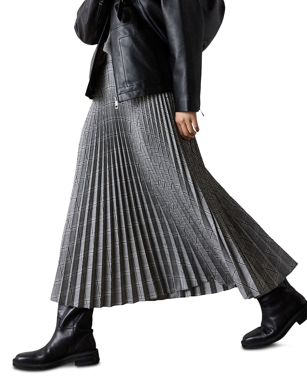 Whistles Pleated Midi Skirt