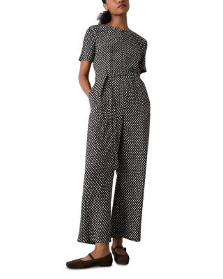 Petite Zippered Belted Jumpsuit