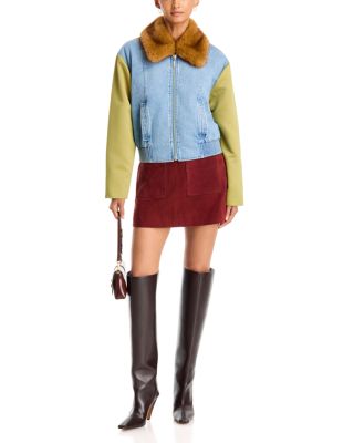 Rue Faux Fur Collar Jacket