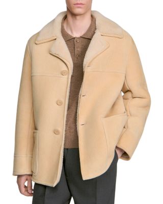 Notch Lapel Shearling Jacket