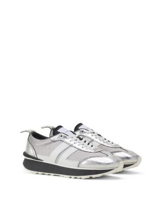  Bumpr Sneakers In Crinkled Metallic Leather