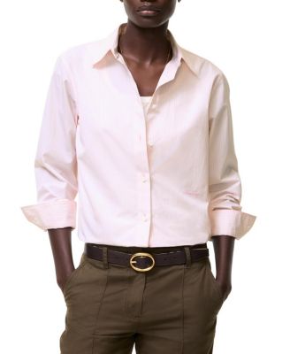  Classic Fit Striped Cotton Shirt