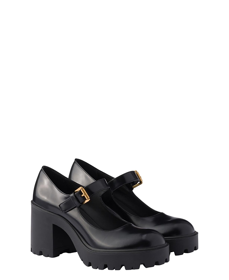 Prada Women's Brushed Leather Pumps