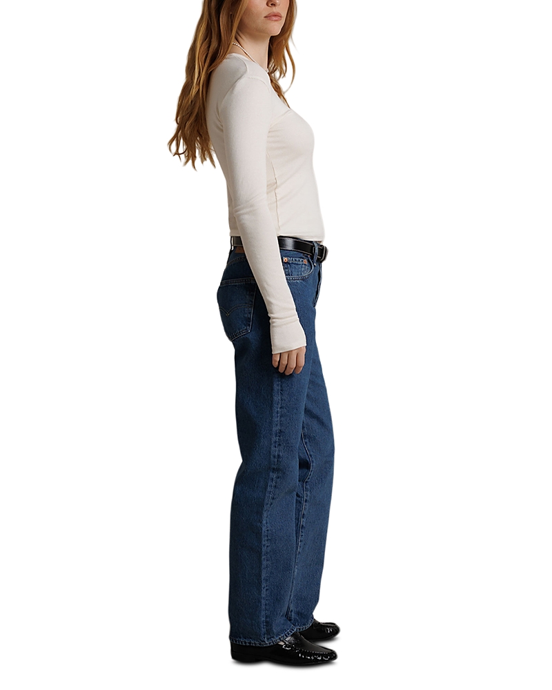 Perfectwhitetee Ivanna Micro Modal Cashmere Rib Long Sleeve Top