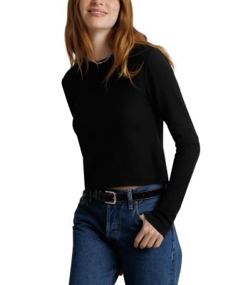 Ivanna Micro Modal Cashmere Rib Long Sleeve Top