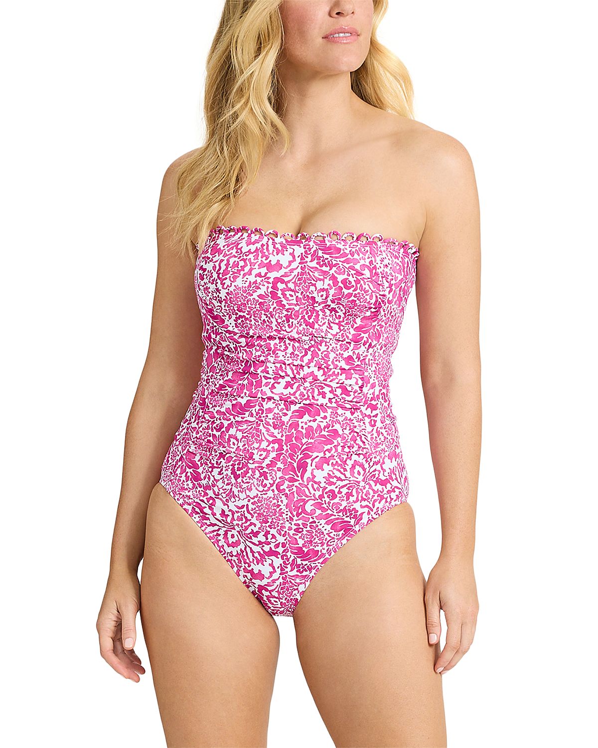 Tommy Bahama Paisley Daze Bandeau One Piece Swimsuit