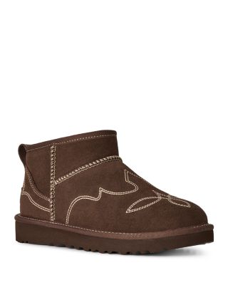 Women's Classic Ultra Mini Western Shearling Lined Boots