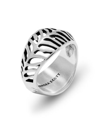 Mikki Tiger Stripe Openwork Band Ring