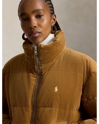 Corduroy Down Puffer Jacket - thumbnail 4