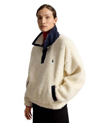 Polo Bear High-Pile Fleece Funnel Neck Top