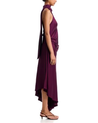 Monica Satin Midi Dress - thumbnail 5