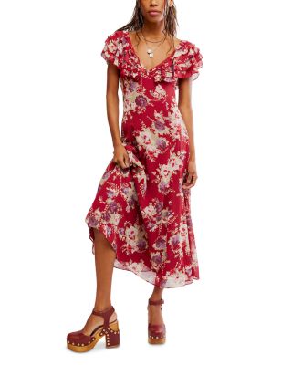 Forsythia Printed Maxi Dress