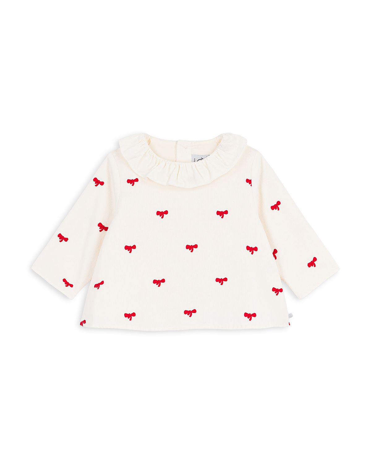 Petit Bateau Girls' Long Sleeve Corduroy Blouse - Baby