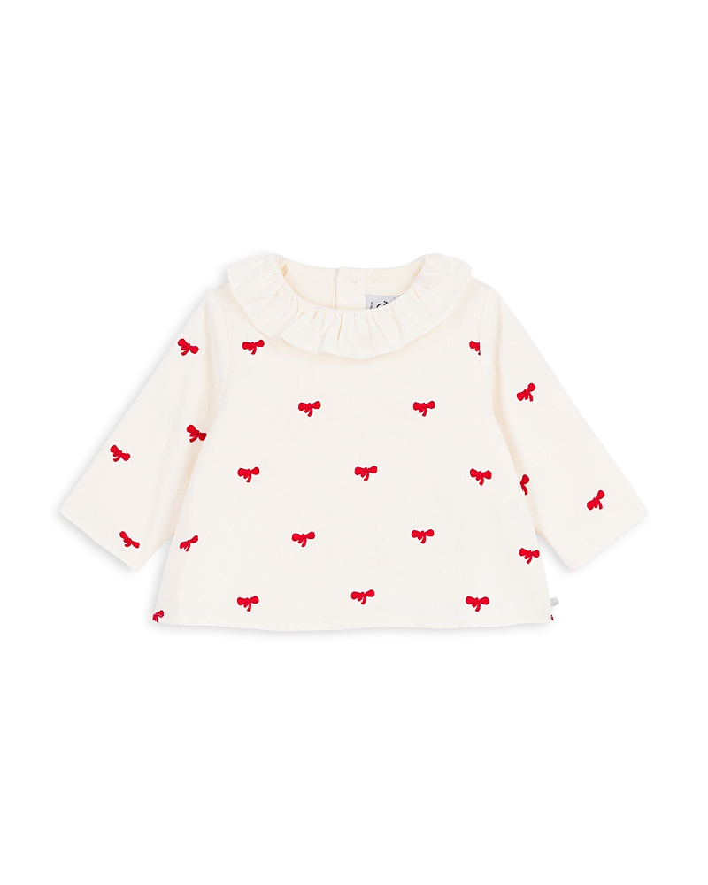 Petit Bateau Girls' Long Sleeve Corduroy Blouse - Baby