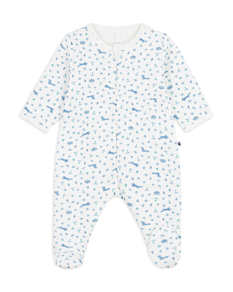 Petit Bateau Boys' Printed Footie One Piece - Baby In Multi