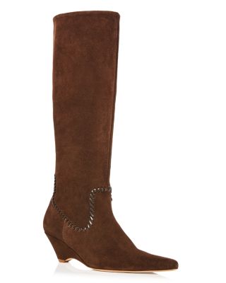 Women's Marta Stitched Suede Knee High Boots