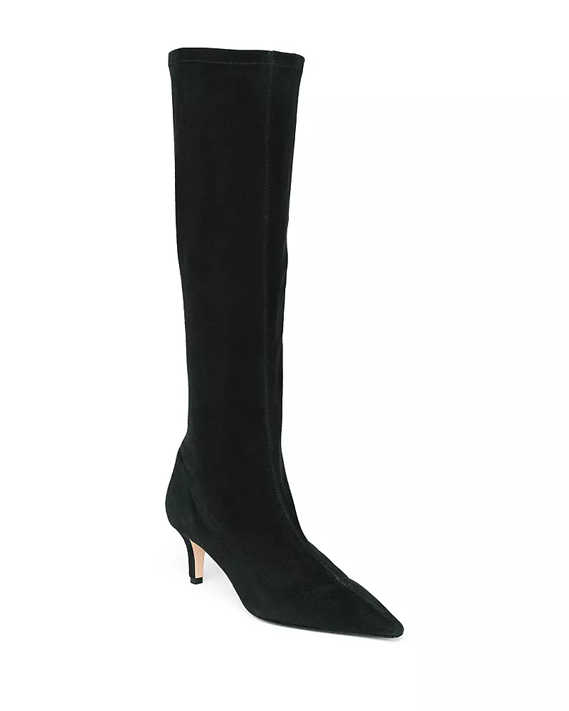 Cinq a Sept Women's Jade Stretch Suede Knee High Boots