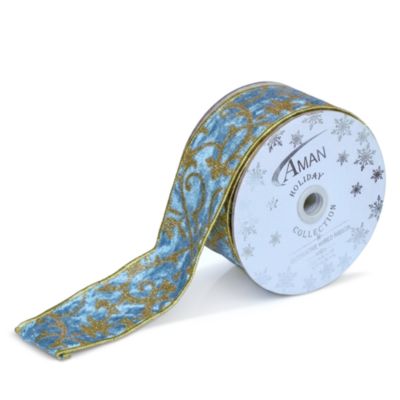NYC Ballet 2.5" Velvet Glitter Treillage Ribbon 