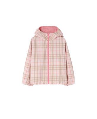 Girls' Reversible Check Hooded Jacket - Little Kid, Big Kid