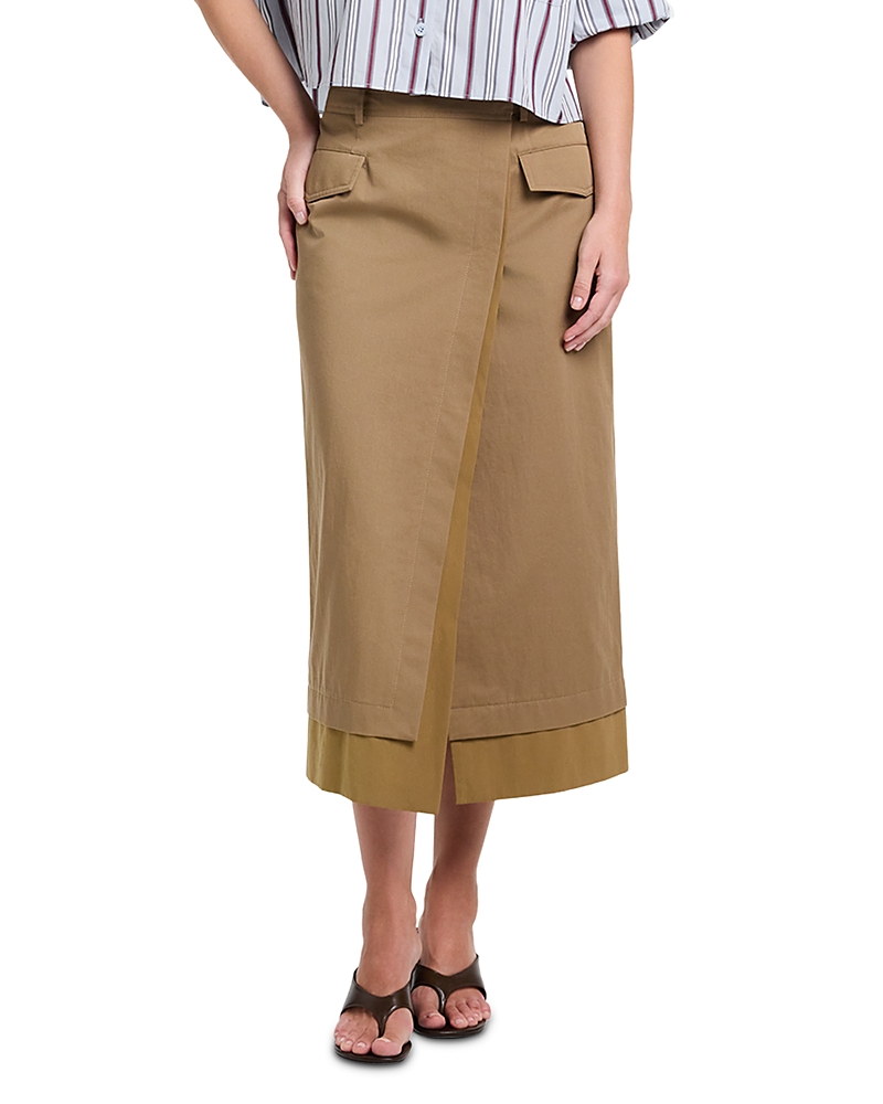 Twp A Trip To The Met Cotton Midi Skirt