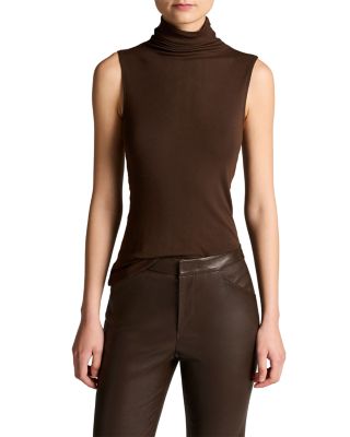 Turtleneck Sleeveless Top