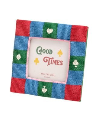  Dadri Decorative  Beaded Colorful Frame, 7" x 7"