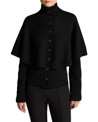 Turtleneck Cape Cardigan