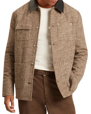 Wallton Wool Blend Nep Tweed Chore Jacket