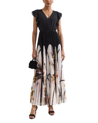 Uma Pleated Maxi Dress