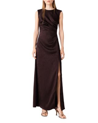 Rivalane Satin Draped Maxi Dress