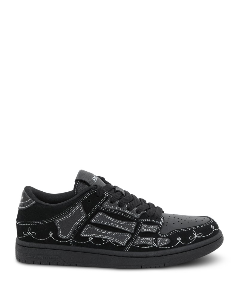 Amiri Men's Western Skel Top Low Sneakers in Black