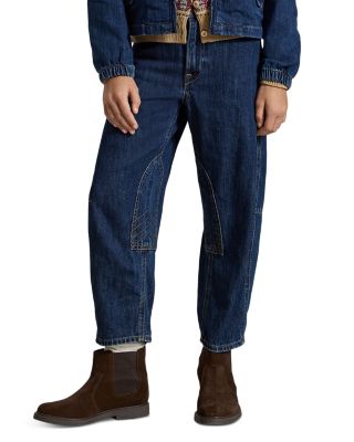 Girls' Curved Tapered Cotton Denim Jeans - Big Kid