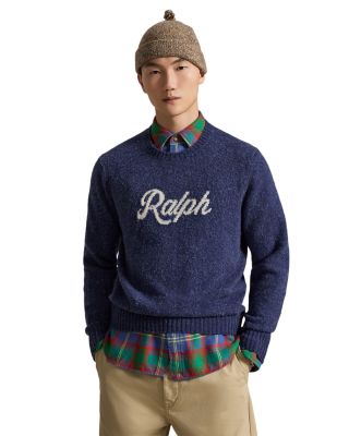 The Ralph Wool Blend Logo Crewneck Sweater