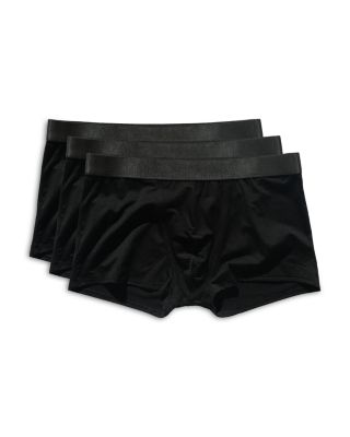 Cdlp Low Waist Elastic Waistband Logo Boxer Trunks, Pack Of 3 In Black