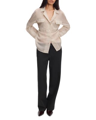 Sonny Silk Notch Collar Blouse - thumbnail 7