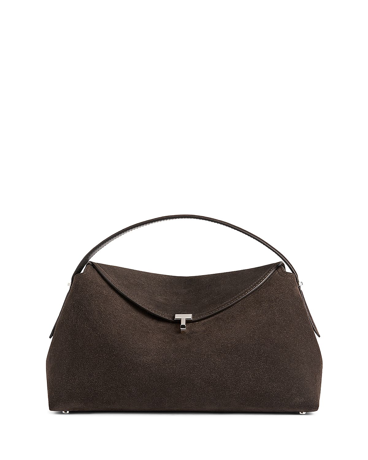 Toteme T-Lock Suede Top Handle Bag