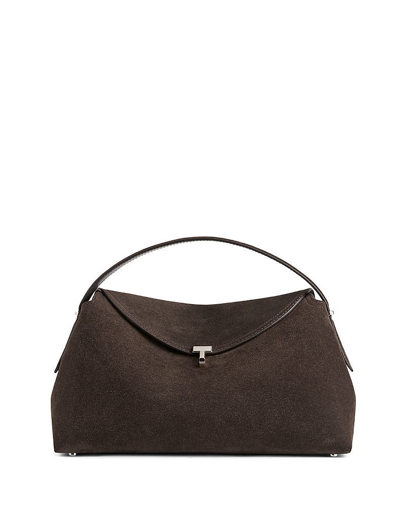 Toteme T-Lock Suede Top Handle Bag