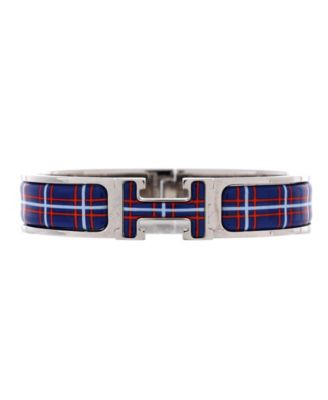 Narrow Clic H Bracelet Printed Enamel