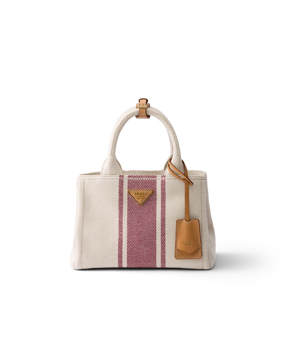 Prada Jardiniere Small Cotton Canvas Bag