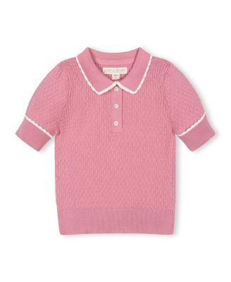 Girls' Organic Peter Pan Collar Sweater Polo - Little Kid, Big Kid