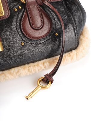 Paddington Merino Shearling & Leather Shoulder Bag