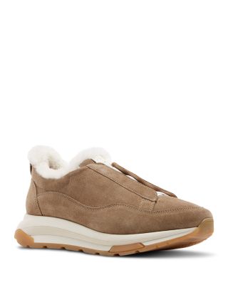 Women's Vada Suede & Shearling Sneakers