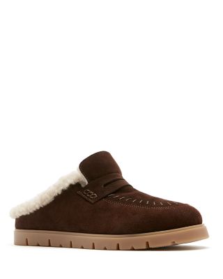 Women's Women's Echo Suede & Shearling Mules