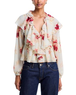 Wilted Poppy Aurore Ruffled Blouse