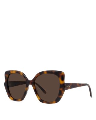 Slim Geometric Sunglasses, 54mm