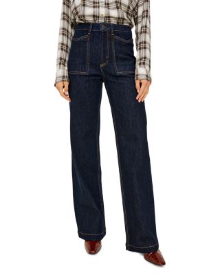Getty Petal Cotton Stretch High Rise Jeans in Midnight Blues