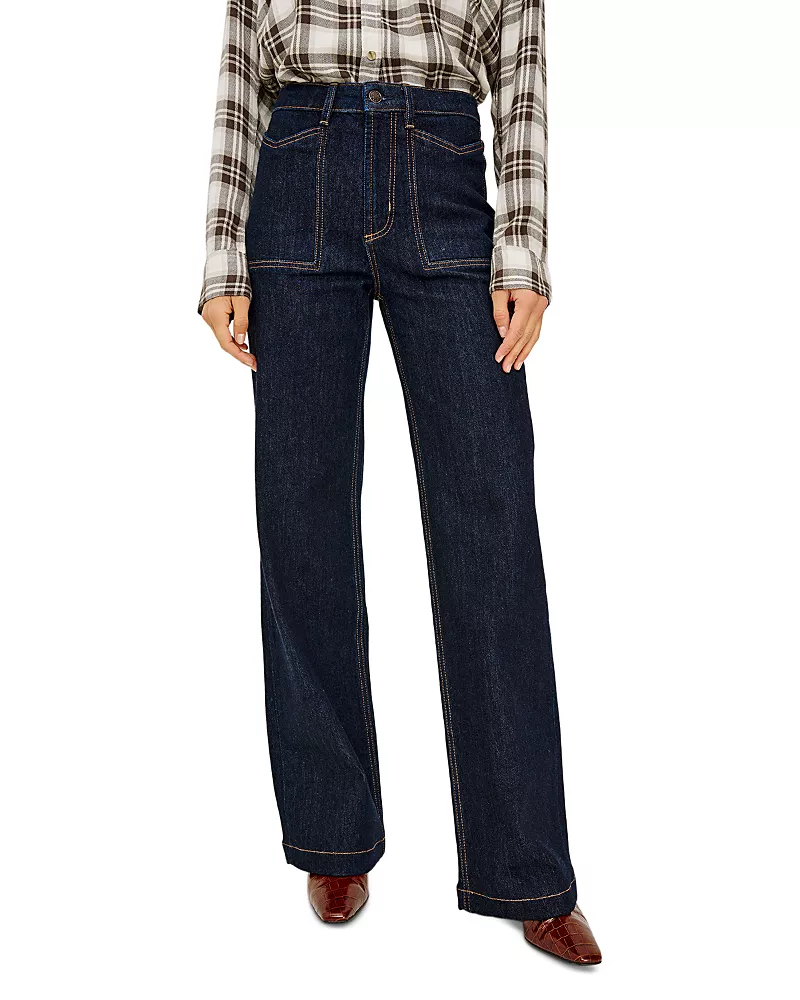 Rails Getty Petal Cotton Stretch High Rise Jeans in Midnight Blues